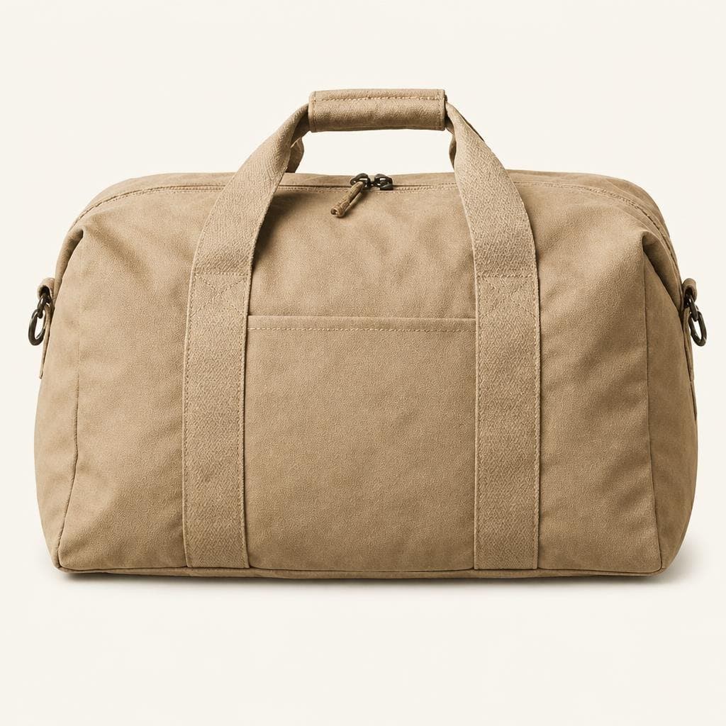 beige canvas duffel bag shared on BagMap